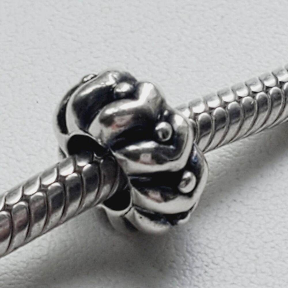 Pandora ALE Sterling Silver Heart Beats Spacer Charm 790450 Retired